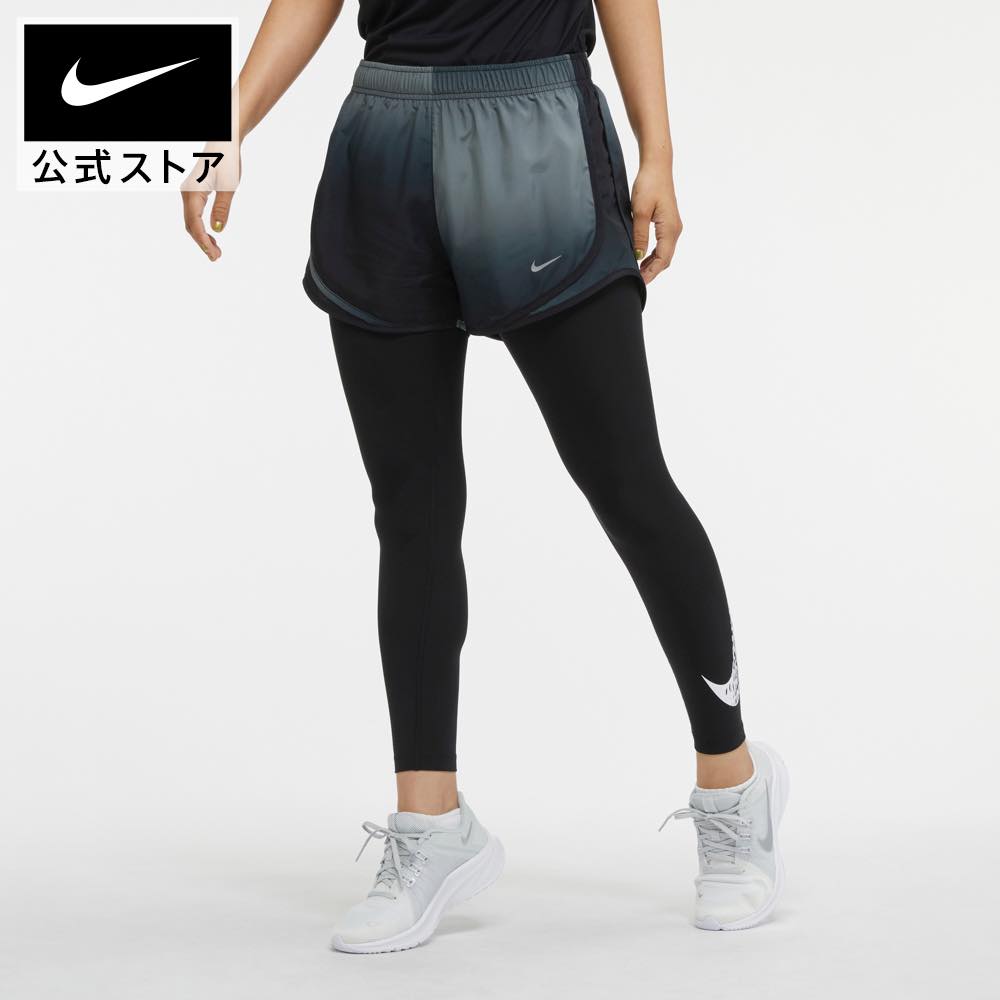 ナイキ テンポ ウィメンズ ランニングショートパンツ (インナー付き) nike SU23 dx1036-010 レディース プレゼント ウェア 黒 mt40 mtm 父の日 TS15