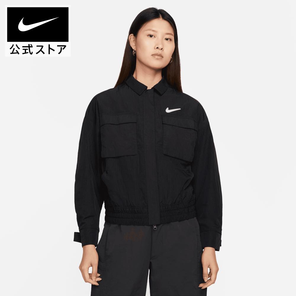 【50％OFF】ナイキ ウィメンズ NSW スウッシュ ウーブン ジャケットnike ライフスタイル ウェア トップス ジャケット WOMENS レディース レディース Sportswear FA23 dr5621-010 アウター 防寒 bf5040 #楽天NIKEブラックフライデー2023 mtmjk mtmtpのサムネイル