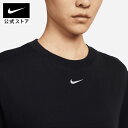 ナイキ Tシャツ レディース ナイキウェア エッセンシャル ウィメンズ ショートスリーブ Tシャツ ドレスnike ライフスタイル ウェア スカート＆ドレスS FA23 dv7883-010 アウトドア 黒 白