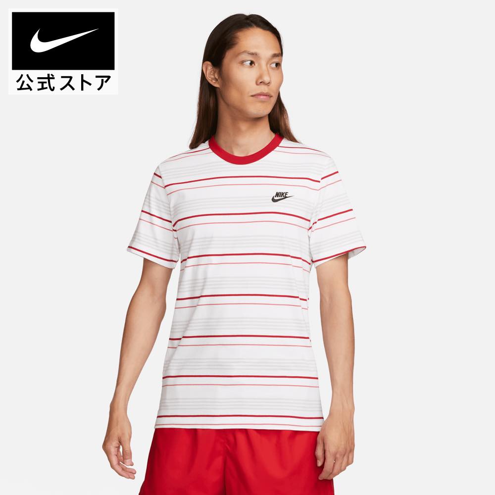 【70%OFF】ナイキ NSW クラブ ストライプ S/S Tシャツnike ライフスタイル ウェア トップス Tシャツ メンズ Sportswear FA23 fd1359-100 アウトドア 半袖50 om70のサムネイル