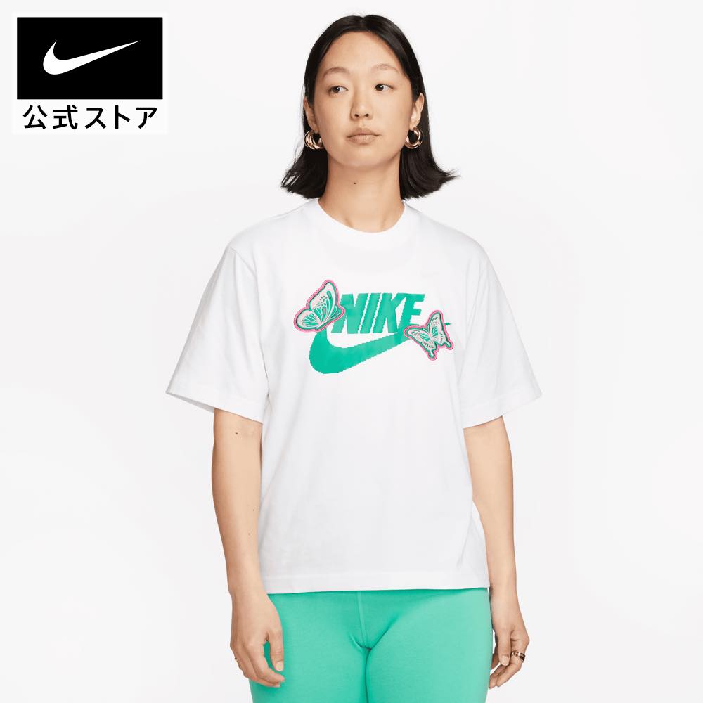 ナイキ Tシャツ レディース ナイキ ウィメンズ NSW OC 1 ボクシー S/S Tシャツnike ライフスタイル ウェア トップス Tシャツ レディース FA23 fd2526-100 アウトドア 半袖 白 プレゼント 父の日