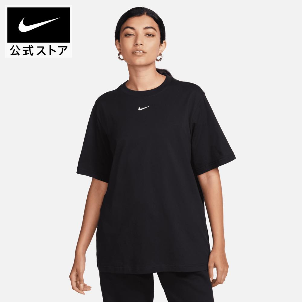 ナイキ ペアTシャツ 【15%OFF】ナイキ ウィメンズ NSW エッセンシャル フェニックス LBR S/S Tシャツnike ライフスタイル ウェア トップス Tシャツ FA23 fd4150-010 アウトドア 半袖 黒 白 mt15 レディース 父の日 ギフト プレゼント