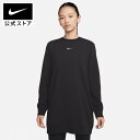 【20％OFFクーポン対象 28日10:00〜】ナイキ ウィメンズ ワン DF チュニック L/S クルーnike ジム＆トレーニング ウェア トップスS レディース FA23 fj9568-010 アウトドア 長袖 フィットネス cpn20 黒 白 スポーツインナー