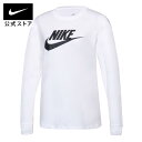 【30 OFFクーポン対象】ナイキ ウィメンズ NSW ESNTL ICN FTRA L/S Tシャツnike ウェア トップス Tシャツ レディース FA23 dv6111-100 長袖 黒 白 ロンT 母の日 ギフト プレゼント cpn30 mtm 25cpn