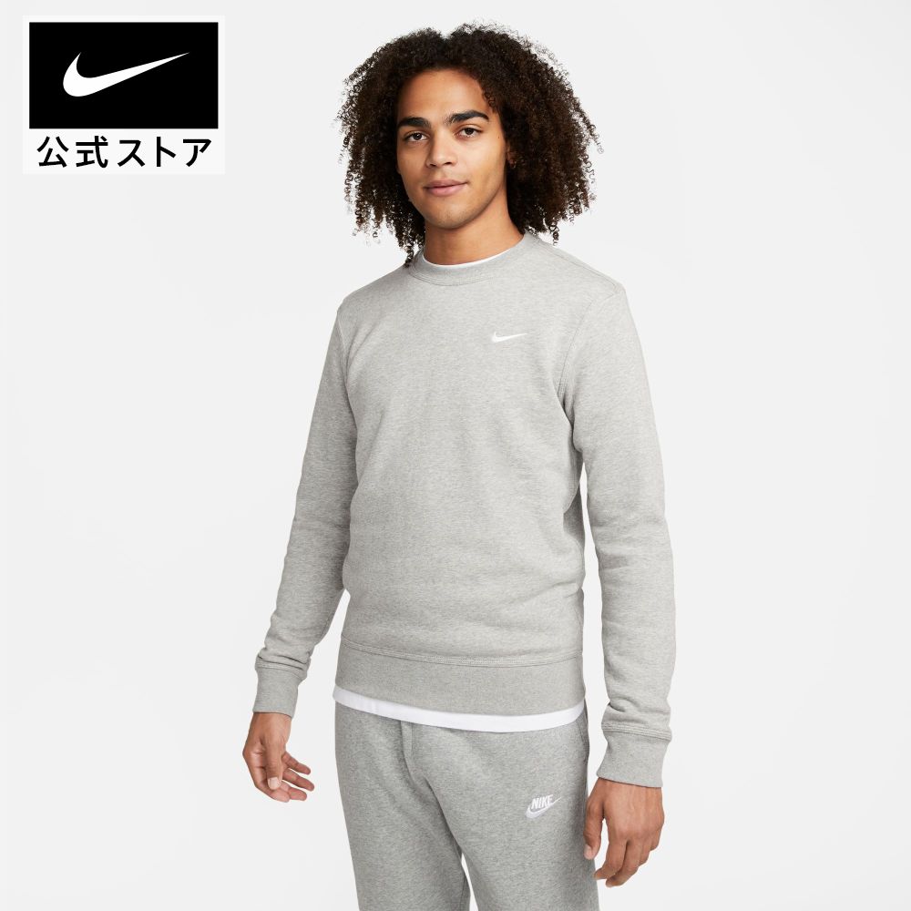 【20%OFF】ナイキ クラブ クルー スウッシュnike ユニセックス トレーナー 黒 長袖 HO23 623459-063 プレゼント ウェア 白 mt20