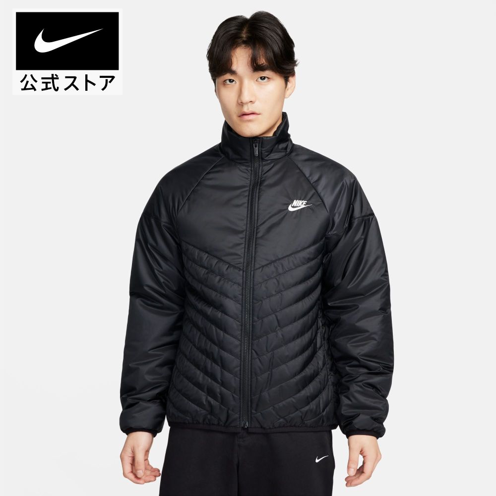 ナイキ アウトドアジャケット メンズ ナイキウェア ウィンドランナー メンズ Therma-FIT ミッドウェイト パファー ジャケットnike HO23 fb8196-010 アウター コート 冬 防寒 アウトドア 黒 あったか cpn15 父の日 ギフト プレゼント