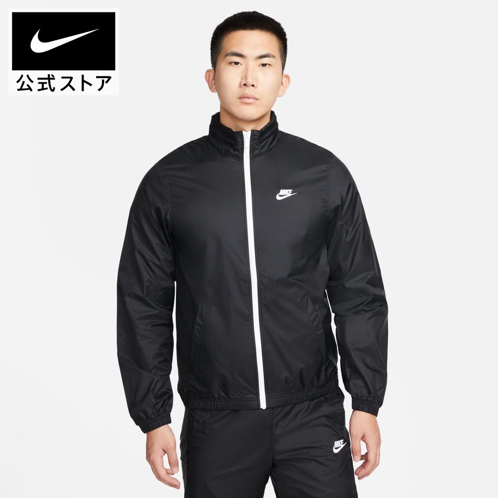 ナイキ NSW SPE LND ウーブン トラックスーツnike ライフスタイル ウェア トップス セットアップ UVカット 撥水 dr3338-010 黒 白 cpn15