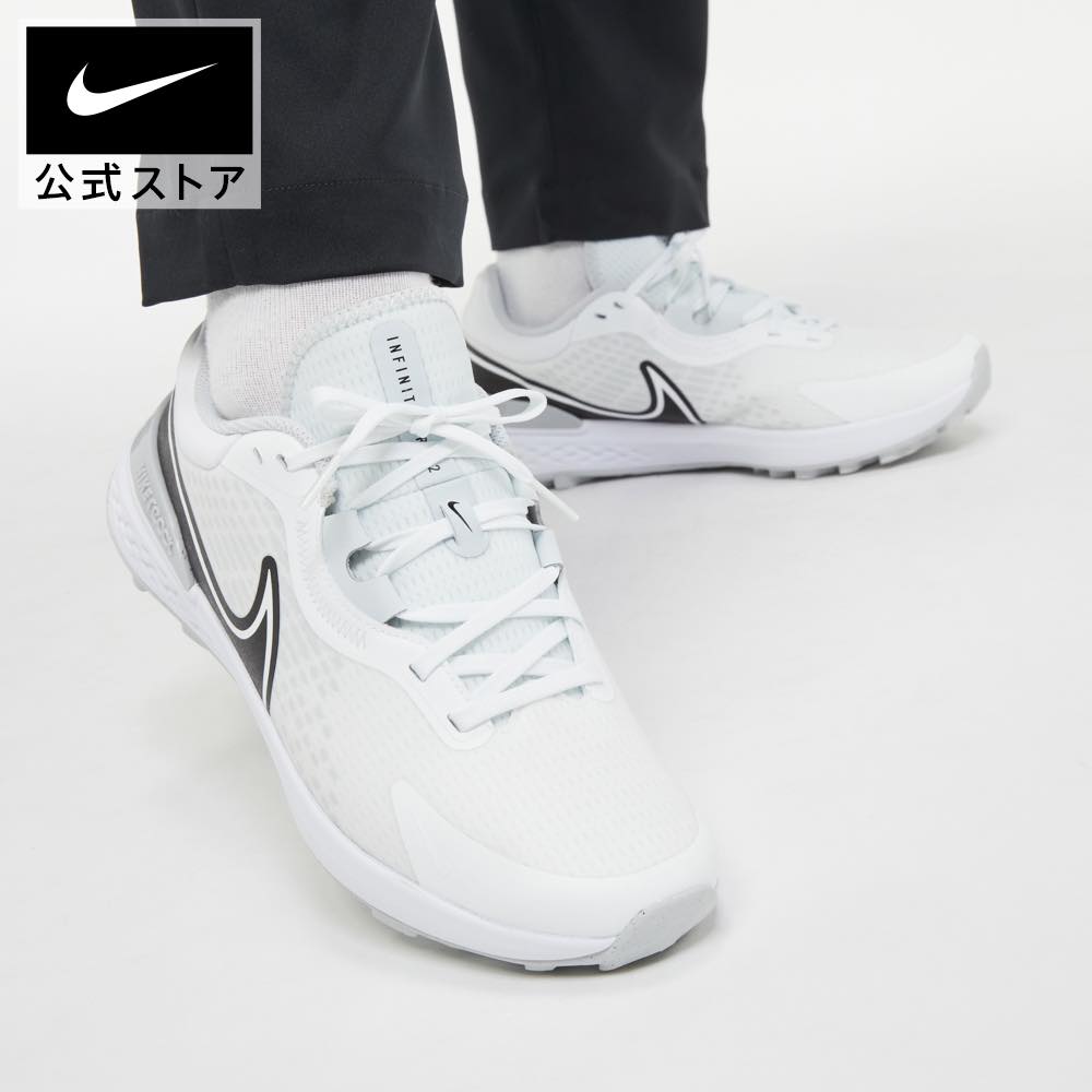 NIKE GOLF ナイキゴルフ DD8343-200 AIR ZOOM INFINITY TR SHIELD ゴルフシューズ ベージュ系 25cm 【中古】ゴルフウェア メンズ