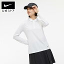 ナイキ Dri-FIT ビクトリー ウィメンズ ロングスリーブ ゴルフポロnike ゴルフ トップス サステナブル ロンT 通気性 dh2317-100 アウトドア 長袖 ウェア 黒 白 cpn15