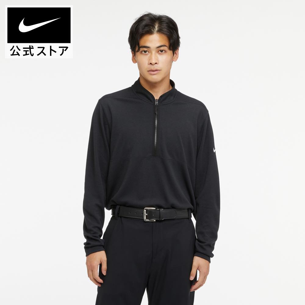 ナイキ メンズ ゴルフグッズ 【50%OFF】ナイキ Dri-FIT ビクトリー メンズ ハーフジップ ゴルフトップnike ウェア Dri-FIT ドライフィット dj5475-010 アウトドア 長袖 黒 白 25cpn mt50 mtm 父の日 ギフト プレゼント