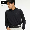 ナイキ Dri-FIT ビクトリー SOLID L/S ポロnike ゴルフウェア メンズ トップス Dri-FIT teamsports ロングスリーブ ロンT dn2345-010 アウトドア 長袖 黒 白 cpn15