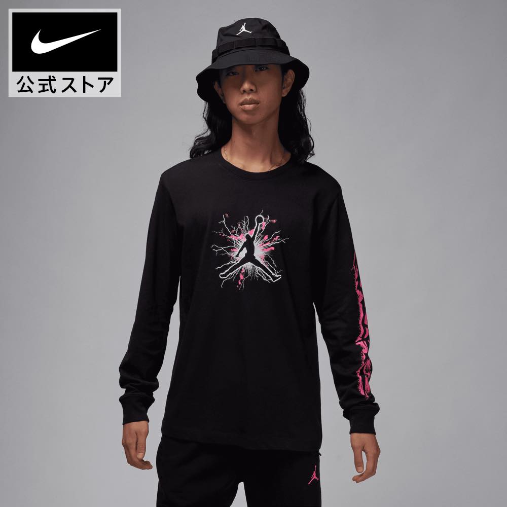 ジョーダン SPRT DF グラフィック L/S クルーnike ジョーダン ウェア トップス Tシャツ NBA S SP24 メンズ バスケ トップス トレーナー 長袖 黒 ピンク mt30 mtm 父の日 ギフト プレゼント