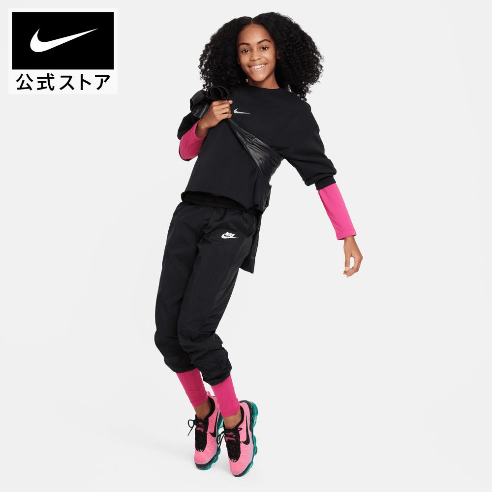 【70%OFF】ナイキ YTH ガールズ NSW DF フリース L/S クルー ダンス NIKE ウェア トップス キッズ Dri-FIT Kids NEW SP24 ジュニア 子供 女の子 トレーナー 長袖 あったか 黒のサムネイル