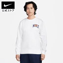 【15%OFFクーポン対象】ナイキ クラブ BB アーチ GX L/S クルーnike ウェア トップス Nike SP24 メンズ ランニング トップス トレーナー 長袖 春物 白 オレンジ 15cpn mt30 mtm