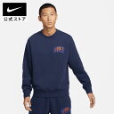 【15%OFFクーポン対象】ナイキ クラブ BB アーチ GX L/S クルーnike ウェア トップス Nike SP24 メンズ ランニング トップス トレーナー 長袖 春物 オレンジ 15cpn mt30 mtm