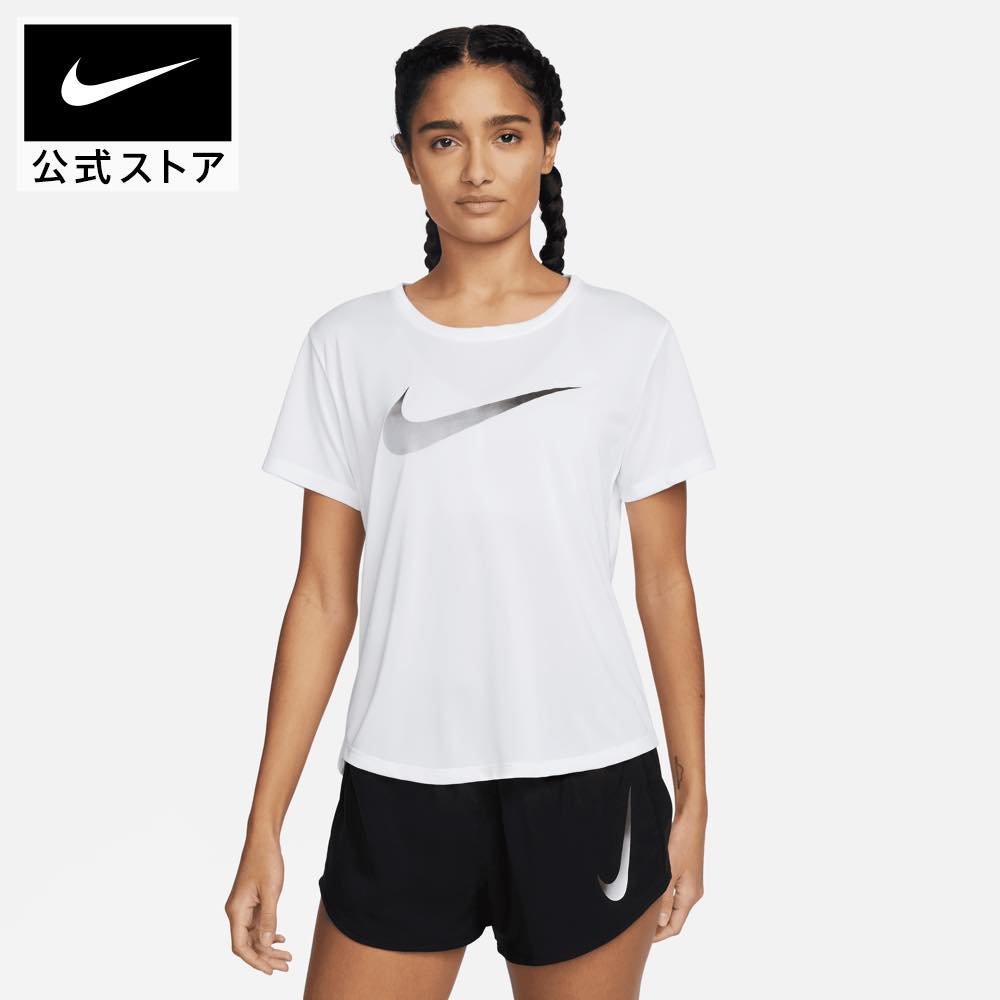 ナイキ ウィメンズ ワン DF スウッシュ ハイブリッド S/S トップnike ランニング ウェア トップス Tシャツ SP24 白 夏 半袖 レディース 父の日 ギフト プレゼント #楽天ナイキSS2406 mtm