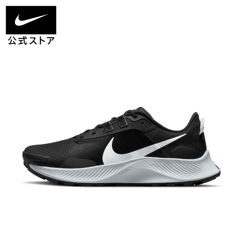 ナイキ ペガサス トレイル 3 メンズ トレイル ランニングシューズnike 靴 da8697-001 ジョギング 陸上 白 黒 父の日 ギフト プレゼント