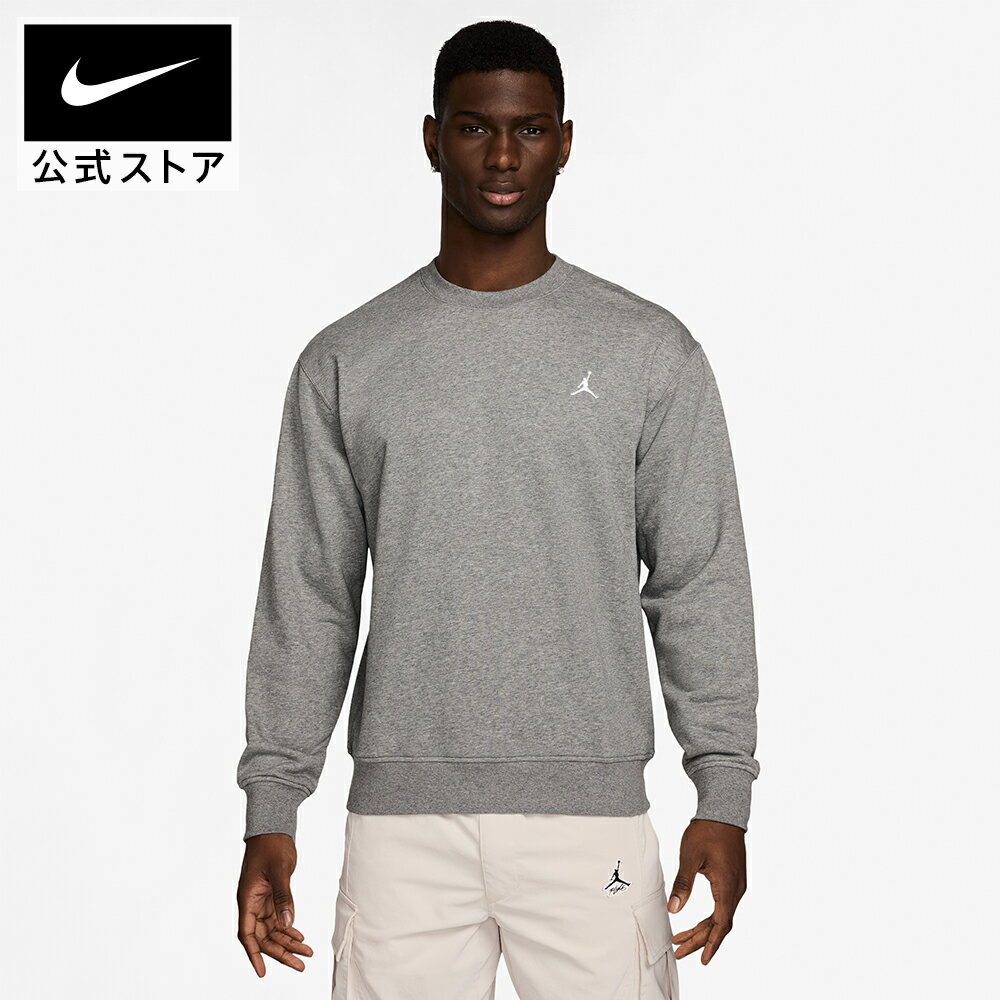 【30%OFF クーポン対象】 ジョーダン BRKLN フリース L/S クルー LB NIKE バスケットボール ジョーダン ウェア トップス NBA Mens NEW Jordan アパレル 運動 スポーツ ロゴ グレー ライフスタイル ギフト 贈り物 FA24