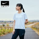 ナイキ マイラー ウィメンズ ショートスリーブ ランニングトップnike SU23 aj8122-100 レディース プレゼント 半袖 ウェア 白 母の日 ギフト cpn30 mtm