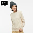 ナイキウェア クラブ フリース ウィメンズ クルーネック スウェットシャツnike HO23 dq5474-126 レディース 防寒 親子コーデ アウトドア あったか 長袖 白 母の日 ギフト プレゼント