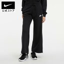 ナイキウェア クラブ フリース ウィメンズ ミッドライズ ワイドレッグ スウェットパンツ nike バスケ ジョーダン ウェア ボトムス fb2728-010 親子コーデ 黒 白 fp15