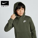 【40％OFFクーポン対象】ナイキ クラブ ジュニア プルオーバー パーカーnike ウェア キッズ SP24 子供 トレーナー 長袖 春物50 cpn40 白