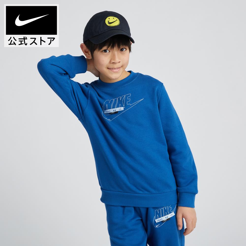 ナイキ YTH NSW クラブ+ スペシャリティ L/S クルー FTnike ウェア トップス キッズ SP24 ジュニア 子供 トレーナー 長袖 春物 青 mt30 mtm