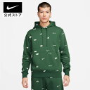 ナイキ クラブ フリース メンズ オールオーバー プリント プルオーバー パーカーnike ウェア ボトムス パンツ fb7435-323 長袖 cpn50