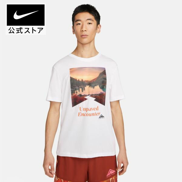 ナイキ Tシャツ メンズ ナイキ トレイル Dri-FIT メンズ ランニング Tシャツnike ウェア 白 SU24 夏 半袖 父の日 ギフト プレゼント