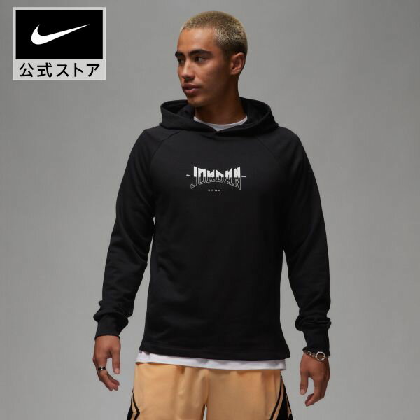 ジョーダン DF SPRT グラフィック フリース PO L/S フーディnike バスケ ウェア トップス パーカー NBA fq6809-010 長袖 黒 白