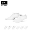 ナイキ パフォーマンス クッションド ノーショウ キッズ トレーニングソックス (6足) NIKE ソックス キッズ Kids 白 SU24