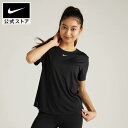 ナイキ Dri-FIT ワン ウィメンズ スタンダードフィット ショートスリーブ トップnike ヨガ ジム Tシャツ 通気性 dd0639-010 フィットネス ウェア 黒 白 スポーツインナー cpn30 mtm