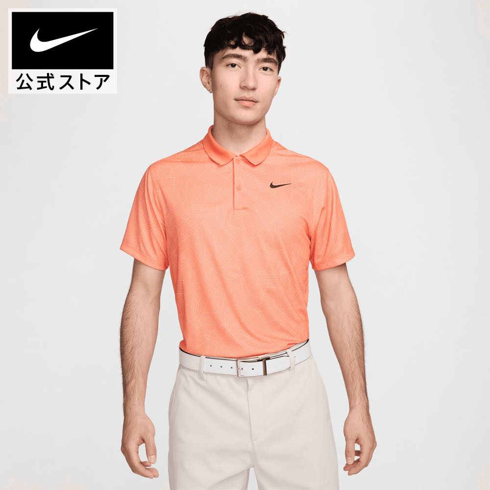 ナイキ ナイキ DF CRS HTC ビクトリー+ S/S ポロnike ウェア 黒 オレンジ 夏 半袖 ゴルフウェア Tシャツ