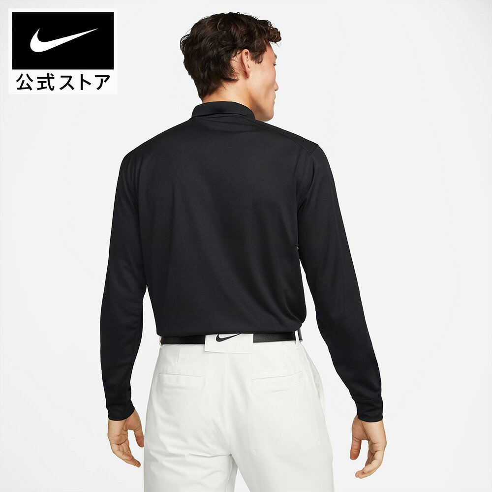 【2BUY30%OFFクーポン対象 2.10 20:00〜2.18 23:59】ナイキ Dri-FIT ビクトリー メンズ ロングスリーブ ゴルフポロ NIKE ゴルフウェア メンズ トップス Dri-FIT teamsports ロングスリーブ ロンT dn2345-010 アウトドア 長袖 黒 白 ギフト