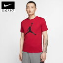 ジョーダン ジャンプマン メンズ Tシャツ NIKE バスケットボール ジョーダン ウェア トップス Tシャツ NBA Mens Jordan 半袖 air エア プリント コットン ポリエステル レッド FA24