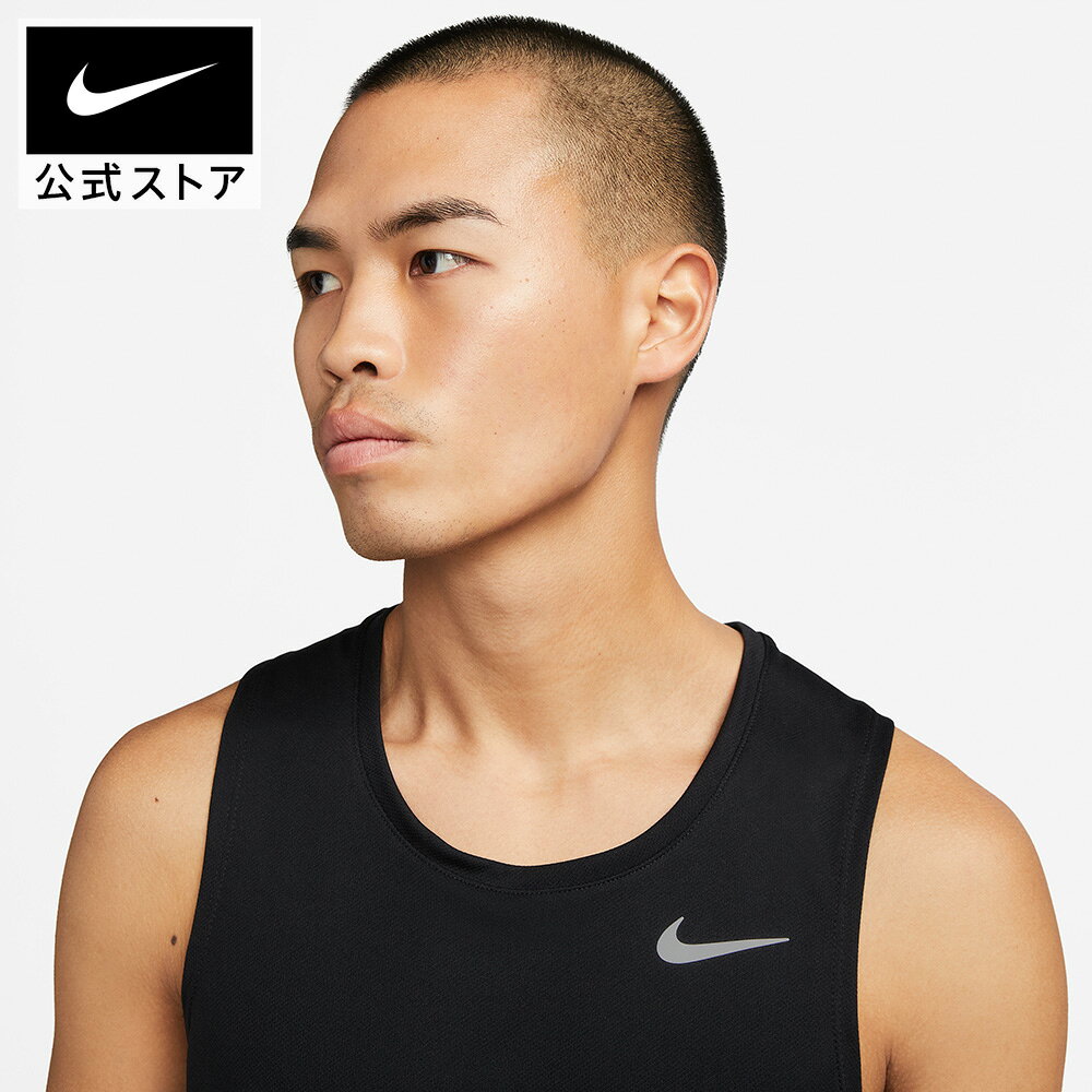【40%OFFクーポン対象 8.4 20:00〜8.11 01:59】ナイキ Dri-FIT マイラー メンズ ランニングタンクトップ NIKE Mens ウェア トップス インナー ノースリーブ 軽量 メッシュ Dri-FIT 速乾 SP24 黒 ブラック S-3XL 屋内 トレーニング