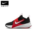 ナイキ チーム ハッスル D 12 GS NIKE キッズ 子ども ジュニア シューズ バッシュ バスケットボール 運動靴 メッシュ ストラップ 部活 スポーツクラブ 黒 ブラック hf6279-001 FA25