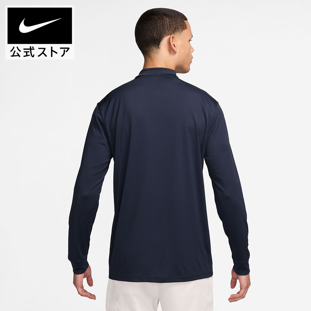【期間限定価格 11.12 10:00〜11.27 1:59】ナイキ DF ビクトリー SOLID L/S ポロ NIKE メンズ 長袖ポロシャツ ゴルフウェア 襟付き Dri-Fit 通気性 速乾性 2ボタン ワンポイントロゴ ワンカラー dn2345-451 FA25