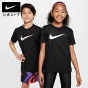 ナイキ YTH DF LGD スウッシュ ハイブリッド S/S Tシャツ NIKE キッズ ジュニア ユニセックス 黒 ブラック 速乾 軽量 運動 スポーツ 普段着 フィット感 シンプル Dri-FIT プリント FA25