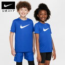 ナイキ YTH DF LGD スウッシュ ハイブリッド S/S Tシャツ NIKE キッズ ジュニア ユニセックス スポーツ 軽量 通気性 快適 習い事 部活 ...