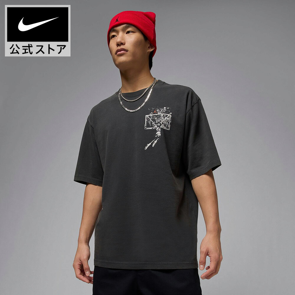 【期間限定価格+10%OFFクーポン対象 9.4 20:00〜9.5 23:59】ジョーダン ブルックリン メンズ オーバーサイズド グラフィック Tシャツ NIKE 半袖 ショートスリーブ JORDAN プリントT バックプリント ジャンプマン クルーネック S-3XL FA26