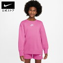 【期間限定価格 7.26 12:00〜7.31 23:59】ナイキ スポーツウェア クラブ フリース ジュニア (ガールズ) クルー スウェットシャツ NIKE...