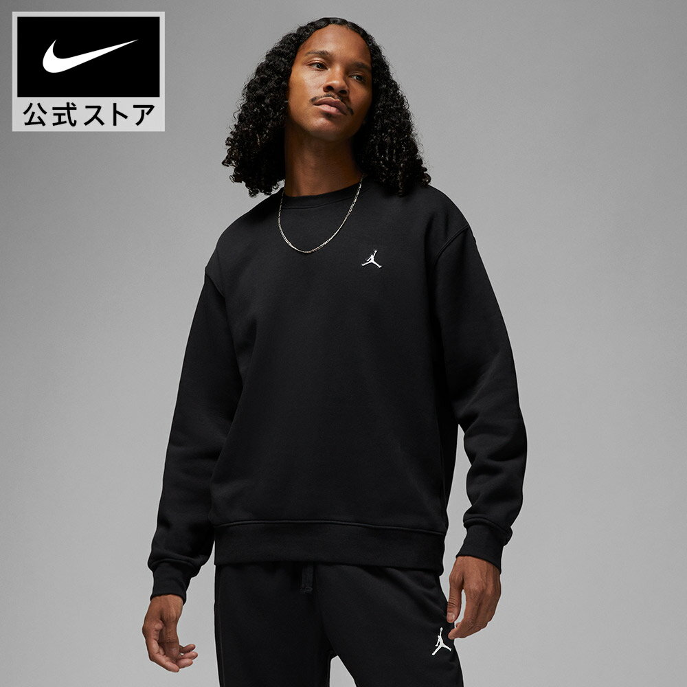 【40%OFFクーポン対象 10.4 0:00〜10.9 1:59】ジョーダン ESS フリースクルー NIKE メンズ トップス 長袖 フリース プルオーバー スウェット トレーナー 黒 ブラック Jordan Jumpman ロゴ 刺繍 公式 ギフト SU25