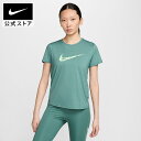 【60%OFFクーポン対象 5/9 20:00〜5/11 23:59】ナイキ ワン スウッシュ ウィメンズ Dri-FIT ショートスリーブ ランニングトップ ...