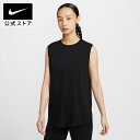 ナイキ ワン リラックスド ウィメンズ Dri-FIT タンクトップ NIKE レディース トップス 黒 ブラック 軽量 速乾 ジャージー素材 ジム フィットネ...