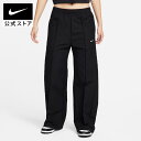 ナイキ スポーツウェア エブリシング ウーブン ウィメンズ ミッドライズ オープンヘム パンツ NIKE レディース ボトムス ズボン 黒 ブラック 撥水 運動...
