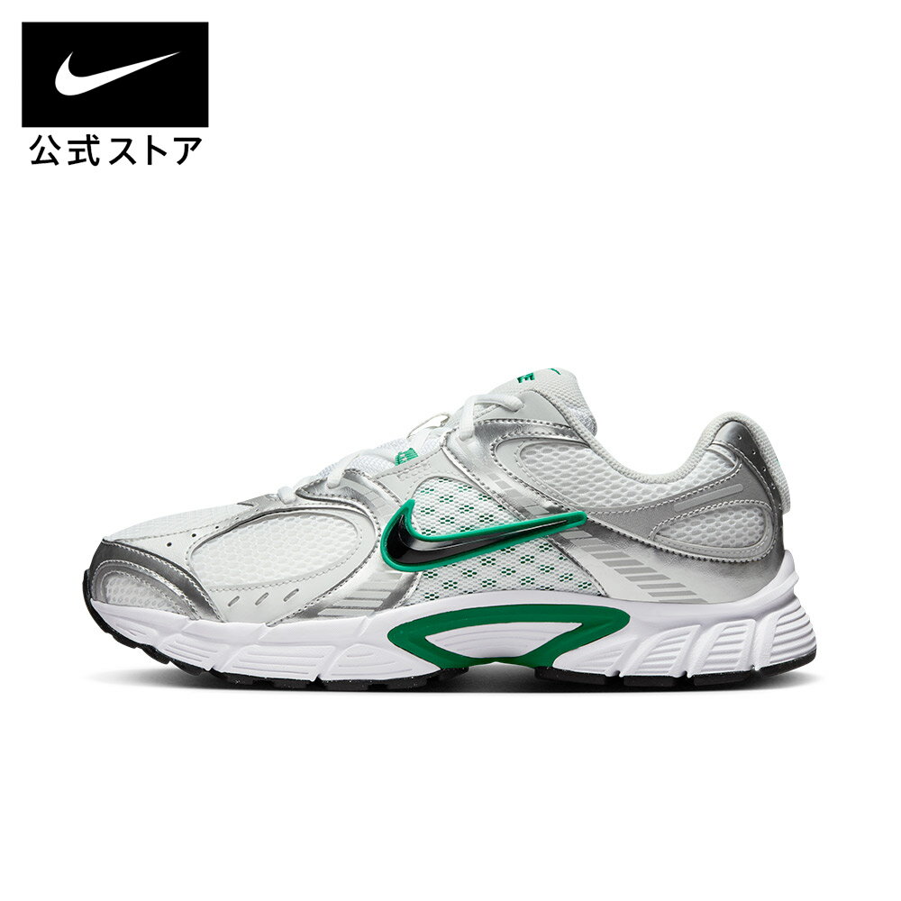 【50%OFFクーポン対象 9.26 13:00〜9.30 23:59】ナイキ V5 RNR メンズシューズ NIKE メンズ シューズ スニーカー 靴 白 ホワイト Y2K 通勤 通学 部活 ランニング メッシュ 通気性 耐久性 メタリック 軽量 公式 ギフト SU25