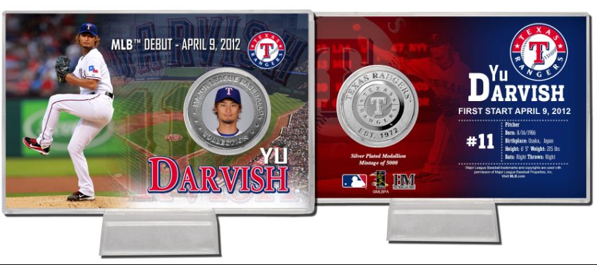 DARVISH YU ダルビッシュ MLBデビュー記念 シルバーコイン・カード