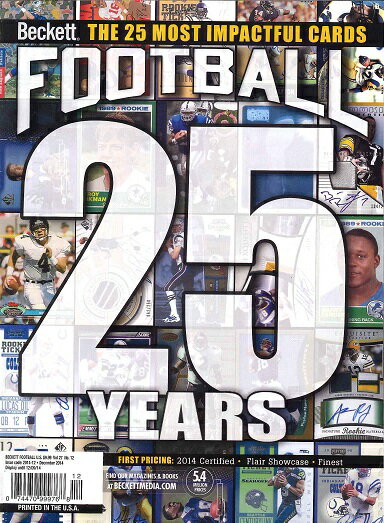 BECKETT FOOTBALL #287 DECEMBER 2014