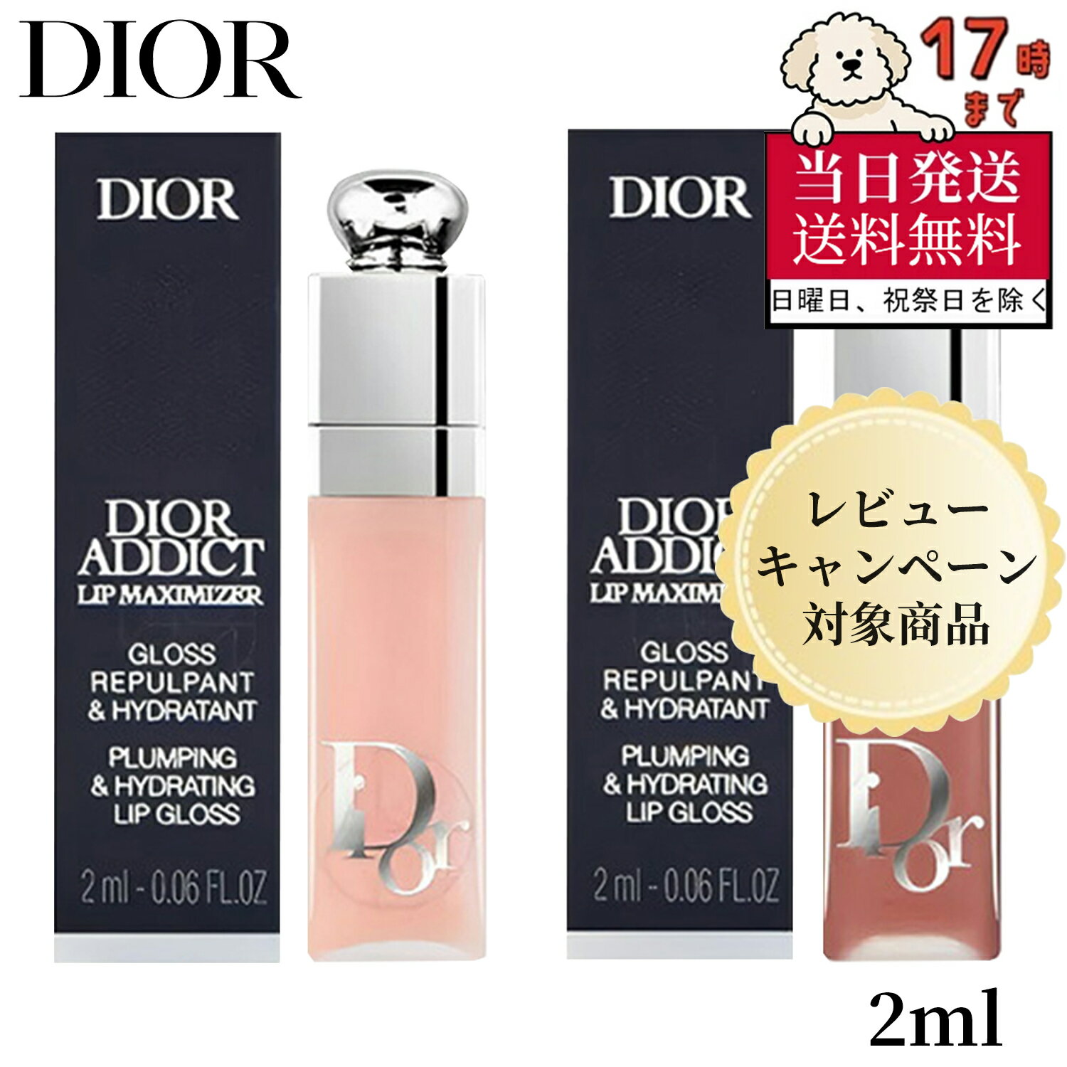 【倍ポイント】【当日発送】【サンプル】DIOR ディオール アディクト リップマキシマイザー 001 2ml サンプル リップグロス プランピング効果 高保湿 ツヤ感 リップケア 軽い発色 ナチュラル【人気】